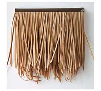 Palm Thatch Simulation Thatch Simulation Thatched Straw Roof Plastic Tile Artificial Straw Pavilion Decoration Fake Thatched Roof Decoration Thatch Umbrella(Yellow2,20pcs)