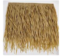 Palm Thatch Tile Thatch Panels Anti-spark Synthetic Thatch Roofing Sheet 47x50cm For Tiki Bar Long-lasting Thatch Palm Tiki Hut Grass Roof For Garden Patio Umbrella Covers Fe(Size:1 pcs,Color:Natural)