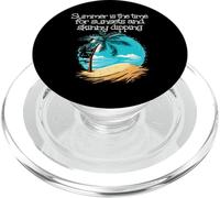 Palm Tree at Sea for skinny dipping PopSockets PopGrip for MagSafe