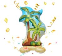 Palm Tree Balloons - Inflatable Palm Tree Decor - Cute Photo Props for Birthday Tropical Themed Kids Baby Shower Hotel Restaurant Gatherings
