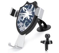 Palm Tree Camouflage Car Phone Holder Rotatable Mount Dashboard Windshield Air Vent Accessories