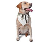 Palm Tree Dog Bandana Pet Scarf Accessories for Small Medium Dogs Cats Photo Prop, Triangle Pet Bandanas Adjustable Puppy Bib Washable Dog Kerchief Puppy Neckerchief