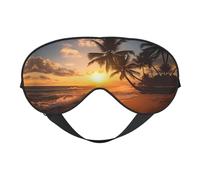 Palm Tree Eye Mask for Sleeping Sleep Mask Blocks Light Perfect for Women and Men, Soft and Comfortable Blindfold for Travel