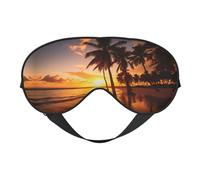 Palm Tree Eye Mask for Sleeping Sleep Mask Blocks Light Perfect for Women and Men, Soft and Comfortable Blindfold for Travel