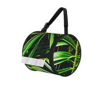 Palm Tree Green Leaves Print Cylindrical Tissue Holder Bathroom Car Home Office Kitchen Decor Versatile