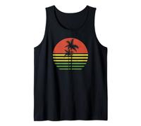 Palm Tree Jamaica Reggae Rasta 70s Vintage Tropical Summer Tank Top