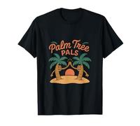 Palm Tree Pals Beach Squad Tropical Summer Graphic T-Shirt