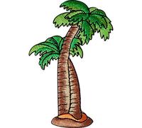 Palm Tree Patch Embroidered Badge Embroidery Crafts Holiday Beach Iron Sew On