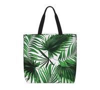 Palm Tree. Print Fashion With Zip Shoulder Bag Casual Handbag Shopper Bag For Work Travel