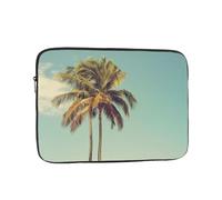 Palm Tree Print Laptop Sleeve 17 inch, Ultra-Thin Computer Bag Notebook Computer Tablet Laptop Bag for Office Daily Commute