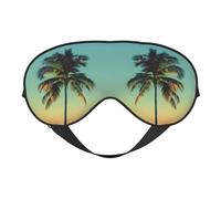 Palm Tree Print Sleeping Eye Cover Eyeshade for Men Women Plane Travel Nap Night Sleeping