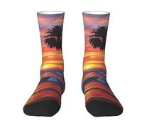 Palm Tree Sunset Socks for Men & Women, Soft, Breathable, Flexible Comfort with Stylish Design, Best Gift