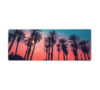 Palm Tree Sunset Washable Keyboard Mat Oversized Desk Pad for Easy Cleaning and Enhanced Workspace