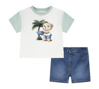 Levi´s ® Kids 6ep708 Set White,Blue 12 Months Boy