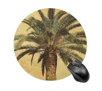Palm Tree Tropical Round Mouse Pad Smooth Glide Gaming Mousepad Extra Density Portable Comfortable Mouse Mat for Desk, Home, Office 7.8x7.8 Inches