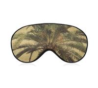 Palm Tree Tropical Sleeping Mask, Light Blocking Eye Mask, Comfortable and Soft, Eye Cover with Elastic Band, Suitable for Men and Women, Suitable for Travel/Sleeping