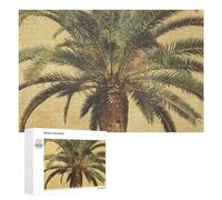 Palm Tree Tropical Wooden Puzzles for Adults 1000 PCS Unique Shape Puzzles Wall Art Home Decor for Puzzle Lovers, Family, Friend Creative Gift Toys