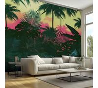 Palm Tree Wallpaper - Tropical Leaf Wall Mural - Wall Murals for Living Room Bedroom - Photo Wallpaper & Home Decor Art - 150 x 105 cm H466