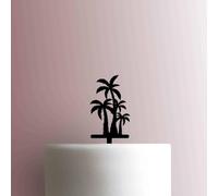 Palm Trees Acrylic Cake Topper 3mm Thick Premium Laser Cut Cake Decoration for Birthday, Wedding, Baby Shower & Party Cakes Durable Reusable