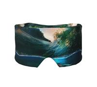 Palm Trees and Sea Turtles Diving Underwater Print Print Soft Eye and Ear Muffs for Adults Sleeping Protection Cover for Travel Nap Relief