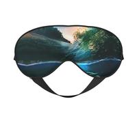 Palm Trees and Sea Turtles Diving Underwater Print Satin Sleep Mask & Eye Mask | Deep Dream Sleep Masks for Women & Men | Soft Sleeping Eye Mask to Nourish Skin