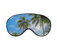 Palm Trees and Sunshine Unisex Light-Blocking Eye Mask Sleep Mask Suitable for Naps at Home, in The Office, and on Airplanes, Style-2-3
