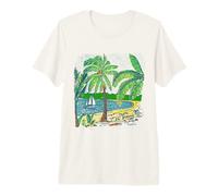 Palm Trees at the Beach Premium T-Shirt