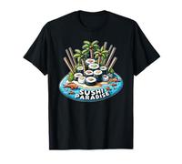 Palm Trees Beach Sushi Paradise T-Shirt