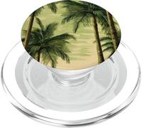 Palm Trees Beach Tropical Nature Olive Khaki Moss Green PopSockets PopGrip for MagSafe