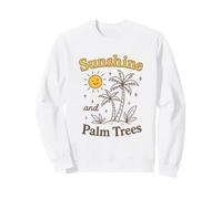 palm trees beach vacation summer tropical travel Sweatshirt