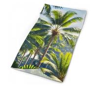 Palm Trees Face Cover Scarf,Versatile Neck Gaiter Breathable Sun Protection Mask for Skiing Fishing Cycling