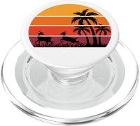 Palm Trees Gazelles Safari Savanna Sunset Africa Wildlife PopSockets PopGrip for MagSafe