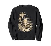 Palm Trees Ocean Landscape Sweatshirt