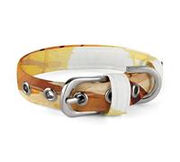 Palm Trees Ocean Waves Sunset Pet Collar Oxford Adjustable Safety Dog Collars Cute Outdoor Training Pet Collars Easy Clean Floral Print Puppy Collar for City Pet Owners