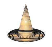 Palm trees on the beach Halloween Witches Hats Witch Headbands Wizard Hat Costume Accessories Cosplay for Party Masquerade Foldable 3 PCS