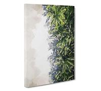 Palm Trees the Beach Canvas Print | Gallery Wrapped 30mm Frame Wall Art | 30x20 inches | Ready to Hang | Abstract Floral Picture | Living Room Bedroom Lounge Office