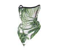 Palm Trees Tropical Leaves Windproof Mask,Neck Gaiter Winter Motorcycle Face Cover