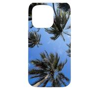Palm Trees Under Blue Skies, Relaxation Case for iPhone 15 Pro