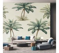 Palm Trees Wallpaper Tropical Plant, Green Wall Paper for Bedrooms, Home Decor Photo Wallpaper for Living Room 400x280 Non-Woven Wall Mural W&17