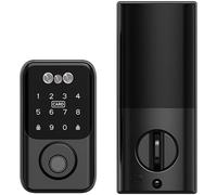 Palm Vein Recognition Smart Lock with 3D Facial Recognition, Keyless Entry Door Lock, Automatic Deadbolt, App Control for Home Office Apartment, Interior Wooden Door