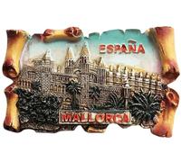 Palma Cathedral of Mallorca Spain 3D Fridge Magnet Travel Souvenir Gift,Home & Kitchen Decoration Magnetic Sticker,Mallorca Spain Refrigerator Magnet