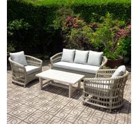 Sostter Outdoor Lounge Set for Relaxed Garden Living in Beige | Size: 5m Sostter Beige 5m