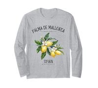 Palma de Mallorca Balearic Islands Lemons Spanish Art Spain Long Sleeve T-Shirt