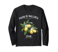 Palma de Mallorca Balearic Islands Lemons Spanish Art Spain Long Sleeve T-Shirt