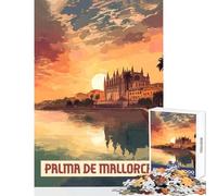 Palma De Mallorca Jigsaw for Teenagers 1000 Pieces Stimulate Active Brain And Mind Gentle Relaxing Fun Activity (50x75cm)