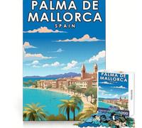 Palma De Mallorca Spain 1000 Piece Jigsaw Puzzles for Adults Jigsaw Logical Skill Restful Escape Precise Join size 38x52cm