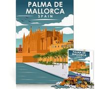 Palma De Mallorca Spain 1000 Piece Jigsaws for Teenagers Puzzle Smart Training Tranquil Escape Flawless Cut Memorable Gift size 50x75cm