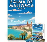 Palma De Mallorca Spain 1000 Piece Teenager Puzzles Recall Power Serene Escape Precise Edges Birthday Present size 50x75cm