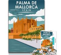 Palma De Mallorca Spain Jigsaw Puzzles for Adults Teenagers Jigsaws Puzzle,Challenging Game And Family Play for Is Ideal As A Gift for The Whole Family 50x75cm