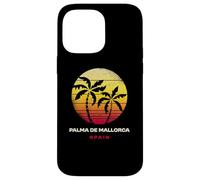 Palma De Mallorca Spain Retro Palm Sunset Tropical Beach Case for iPhone 14 Pro Max